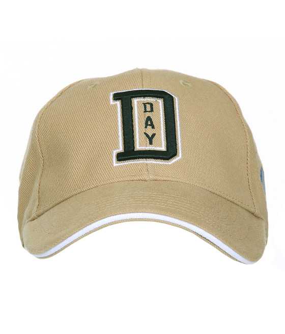 Vue avant de la casquette militaire coloris tan