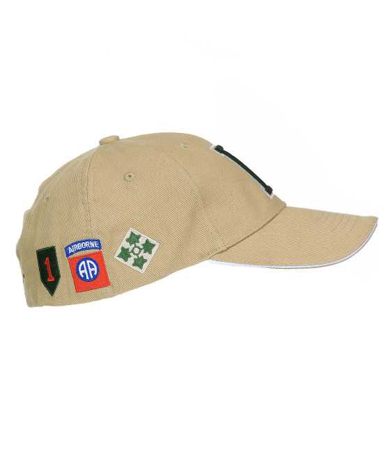 Broderie D-Day Airborne sur casquette coyote