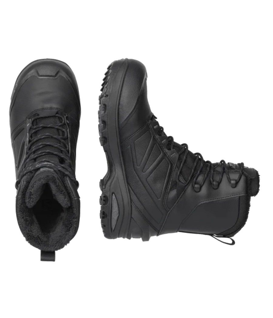 Détail tige cuir et mesh avec traitement déperlant