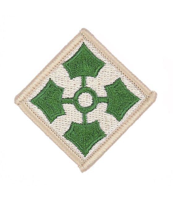 ÉCUSSON TISSU 4TH US INFANTRY DIVISION
