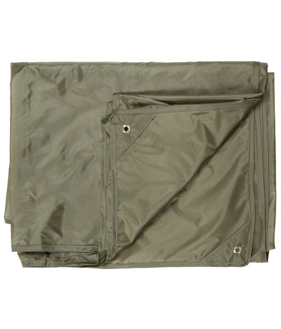 Bâche Tarp imperméable olive pour bivouac outdoor