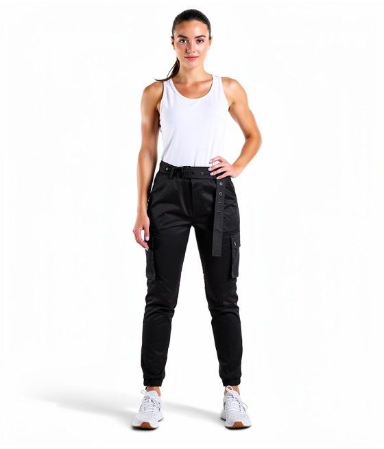 PANTALON MILITAIRE FEMME NOIR
