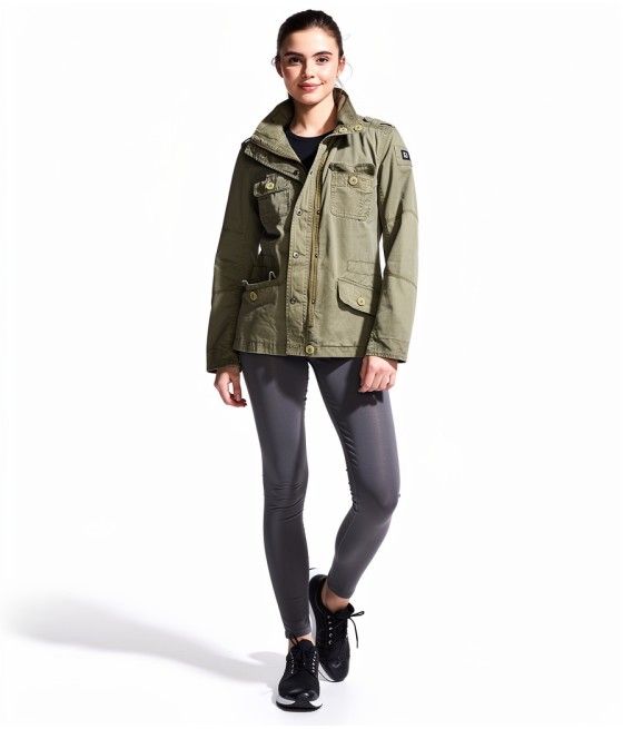 VESTE BRITANNIA FEMME OLIVE