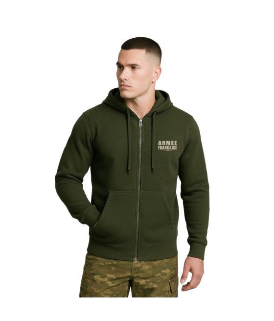 SWEAT SHIRT ZIPPÉ À CAPUCHE...