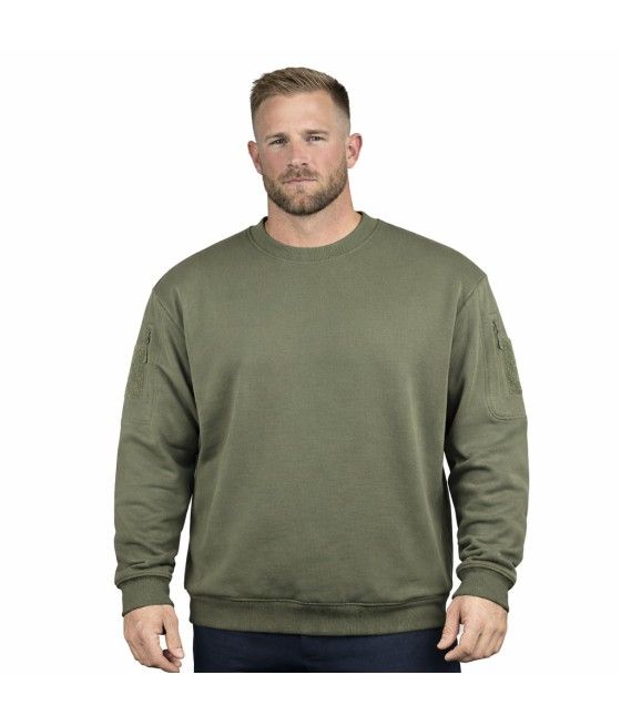 SWEAT SHIRT TACTIQUE KAKI