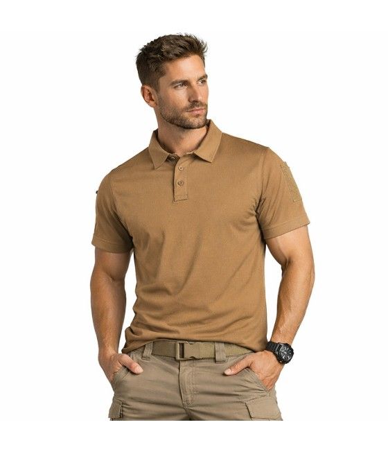 POLO TACTIQUE QUICKDRY COYOTE