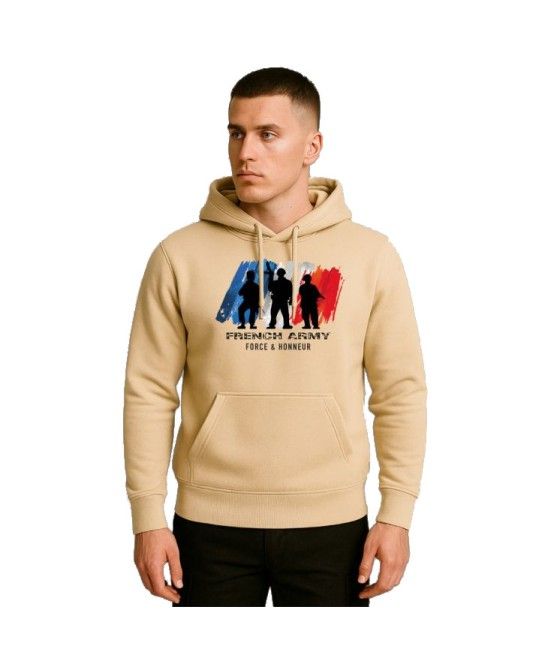 SWEAT SHIRT À CAPUCHE SABLE...