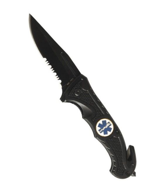 COUTEAU A CLIP RESCUE NOIR