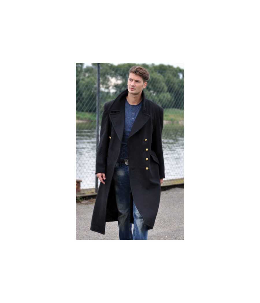 MANTEAU DE MARINE BW LAINE NOIR MANTEAU DE MARINE BW LAINE NOIR