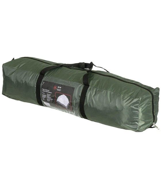 Tente camping kaki avec sac de transport inclus