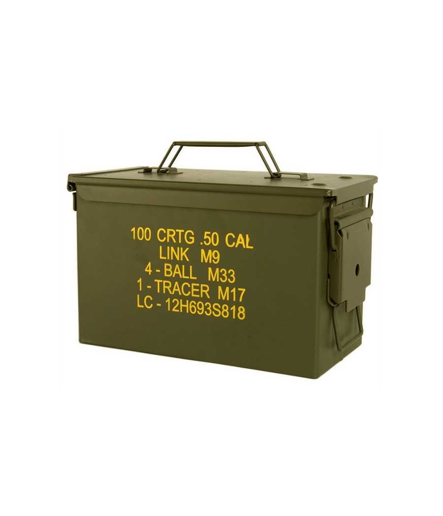 CAISSE A MUNITION US CALIBRE 50 METAL CAISSE A MUNITION US CALIBRE 50 METAL