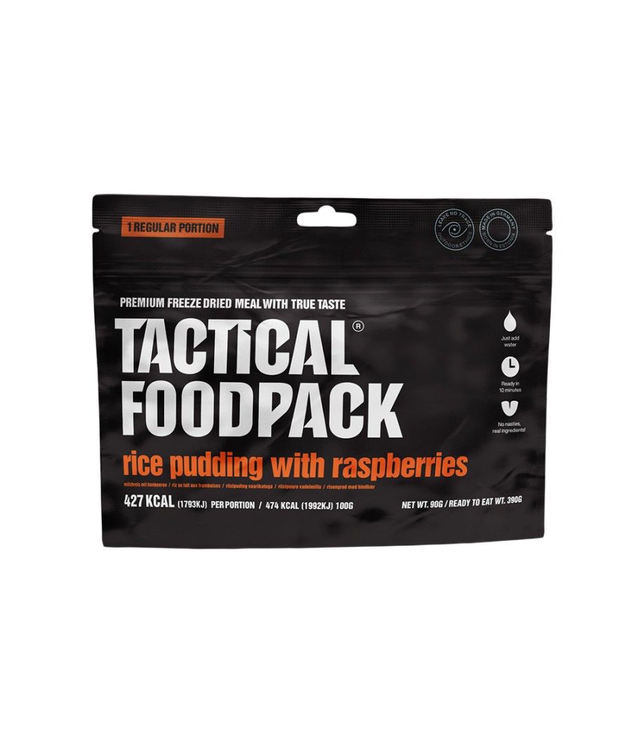 Tactical Foodpack riz au lait framboises repas lyophilisé randonnée survie