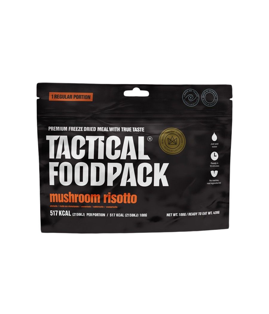 Ration de survie Tactical Foodpack risotto champignons repas outdoor