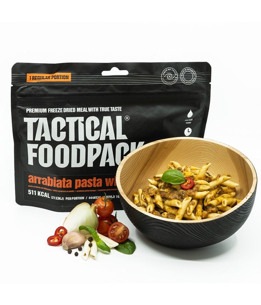 Tactical Foodpack pâtes arrabiata poulet repas lyophilisé randonnée