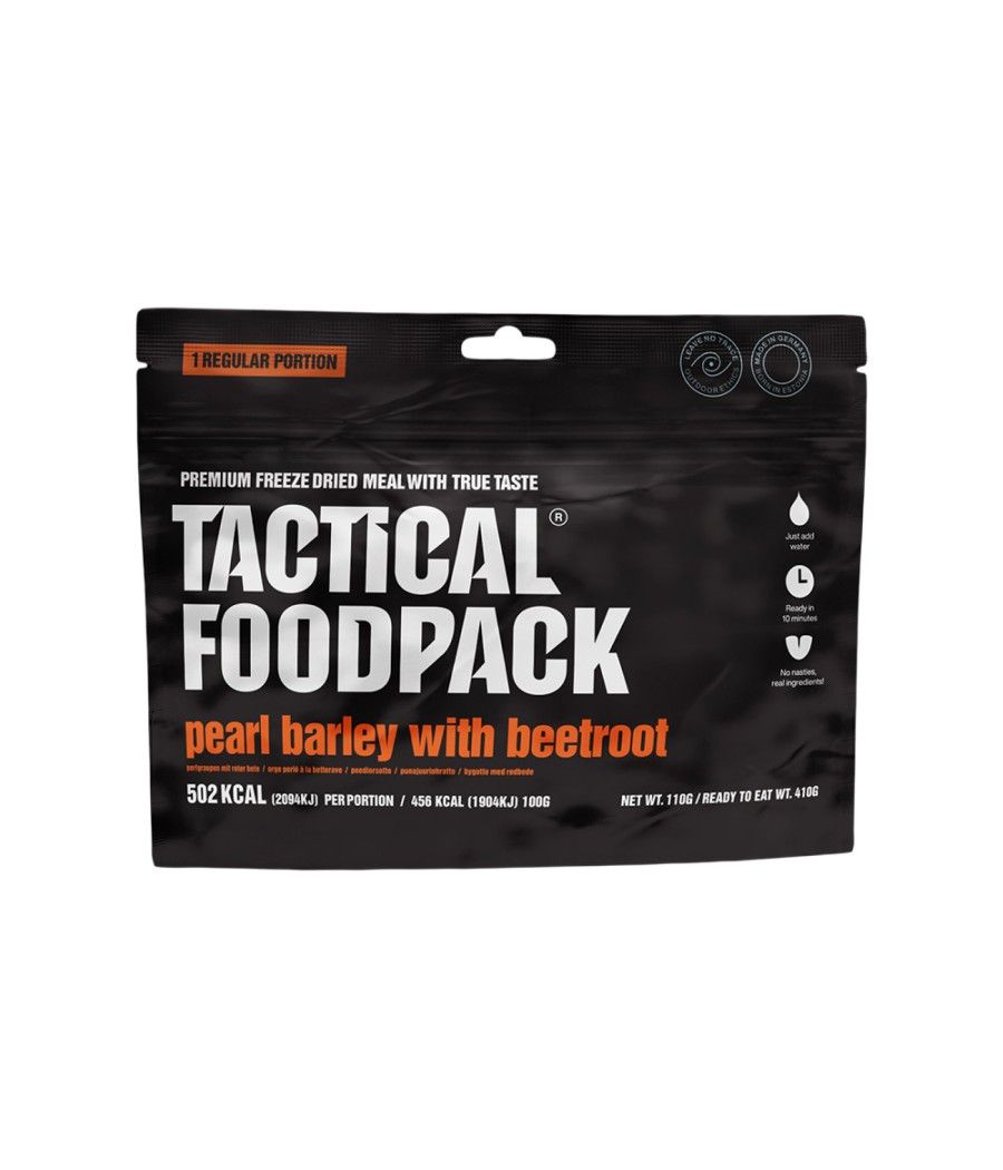 Ration de survie Tactical Foodpack orge perlé betterave repas végétarien