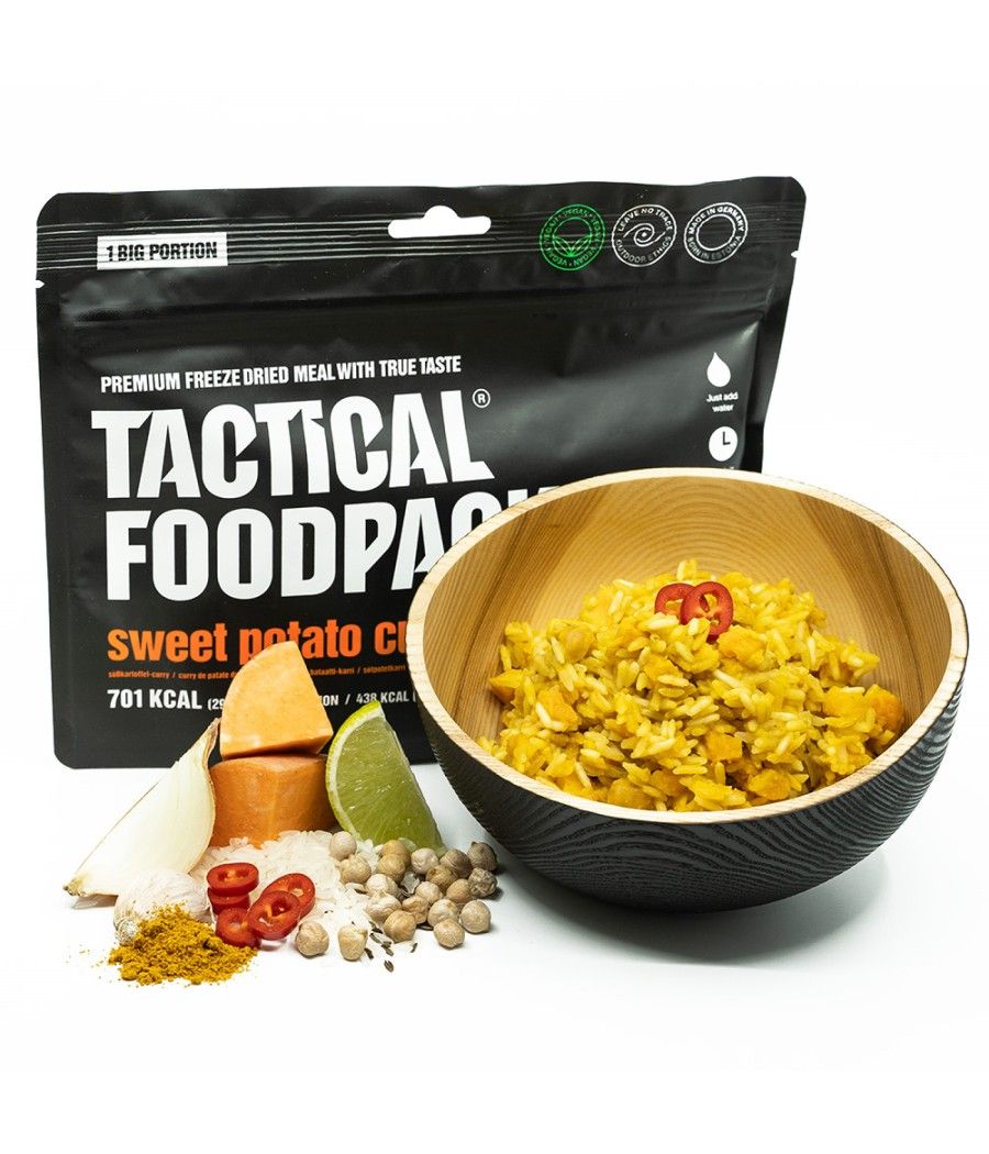 Tactical Foodpack curry patates douces repas lyophilisé vegan randonnée