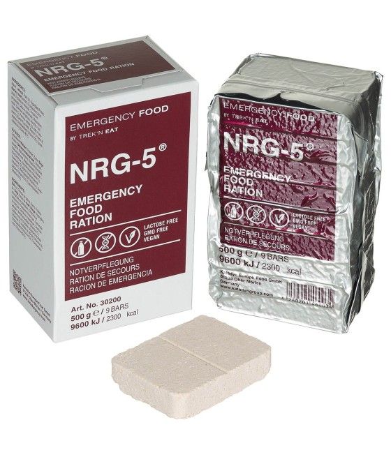 Trek’n Eat ration survie NRG-5 500 g barres énergétiques
