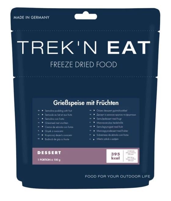 Trek’n Eat gâteau semoule lait fruits dessert lyophilisé randonnée