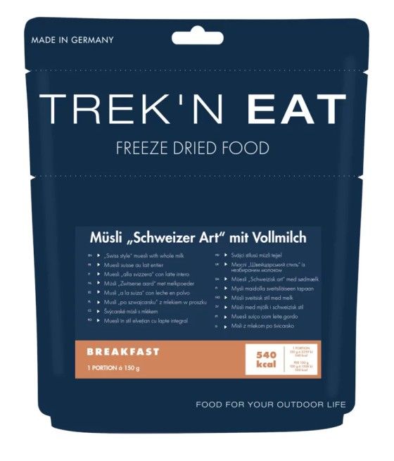 Trek’n Eat muesli suisse lait petit déjeuner lyophilisé randonnée