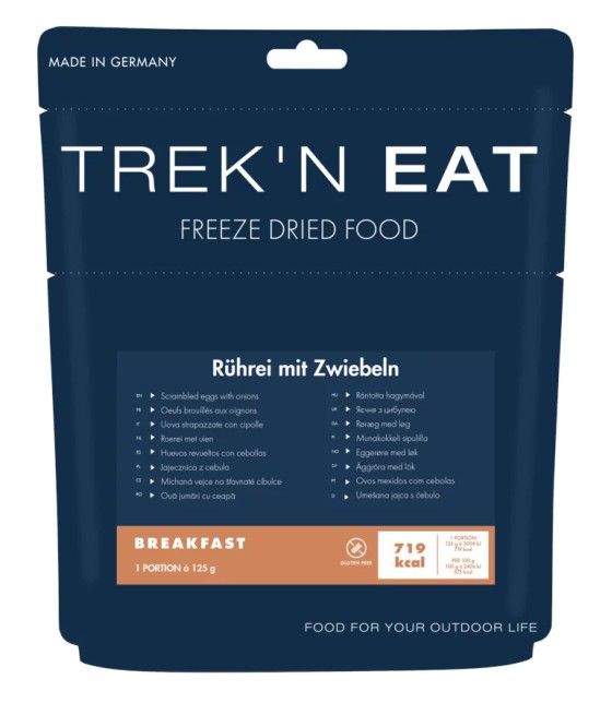 Trek’n Eat œufs brouillés oignons petit déjeuner lyophilisé randonnée
