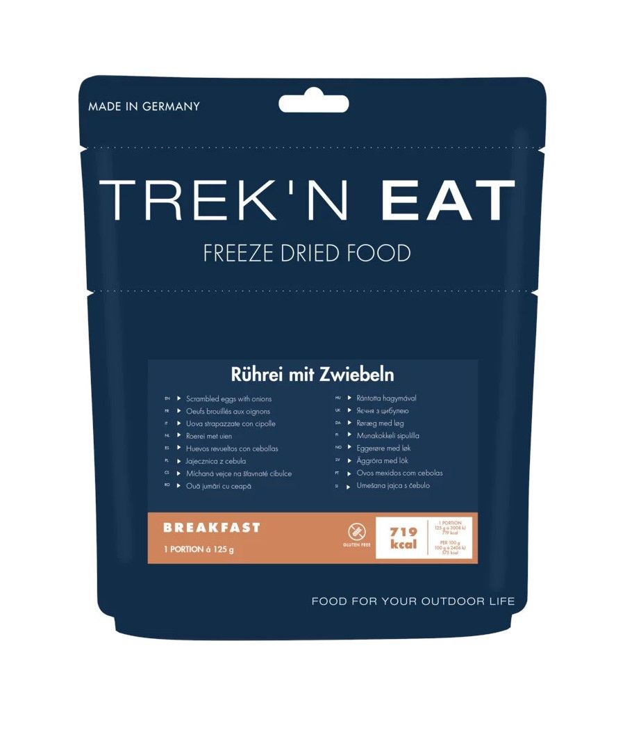 Trek’n Eat œufs brouillés oignons petit déjeuner lyophilisé randonnée