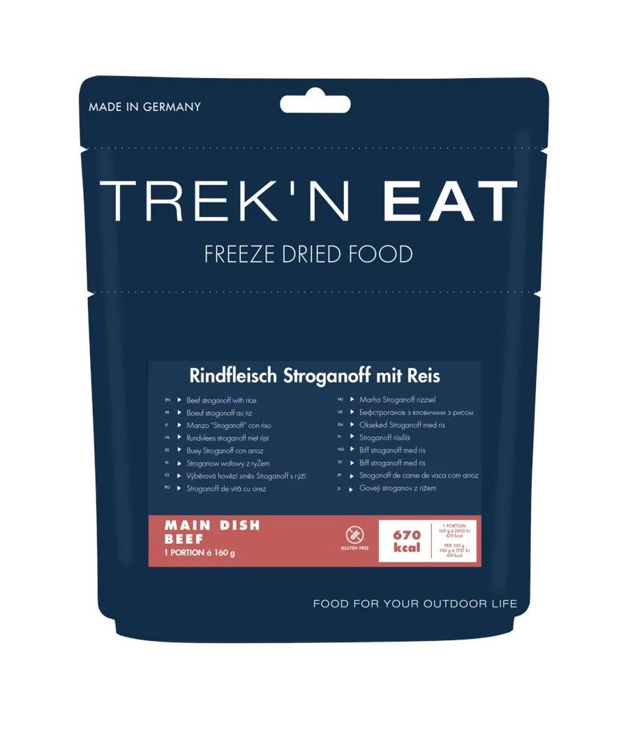 Trek’n Eat bœuf stroganoff repas lyophilisé randonnée