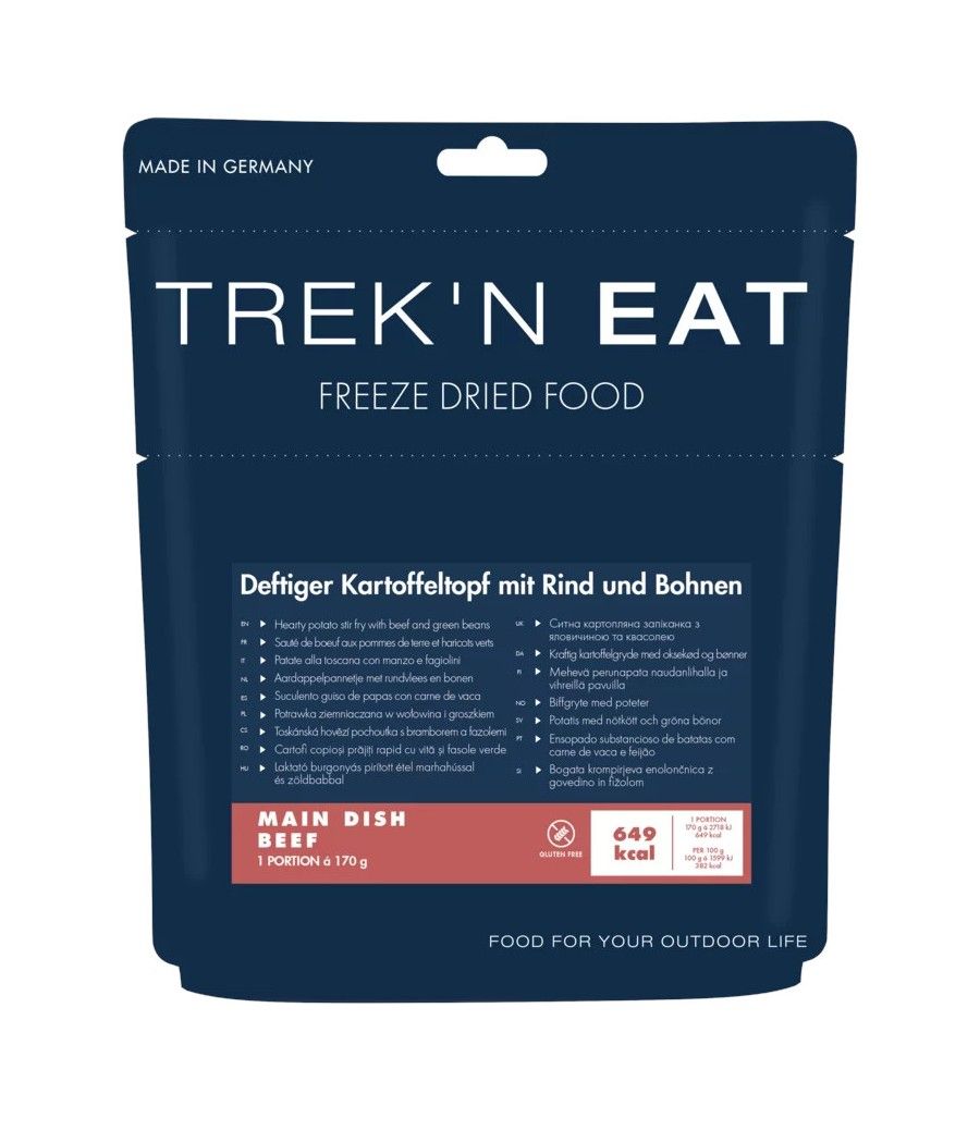Trek’n Eat sauté bœuf pommes de terre haricots verts repas lyophilisé randonnée