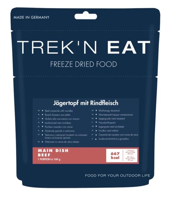 Trek’n Eat bœuf chasseur pâtes repas lyophilisé randonnée
