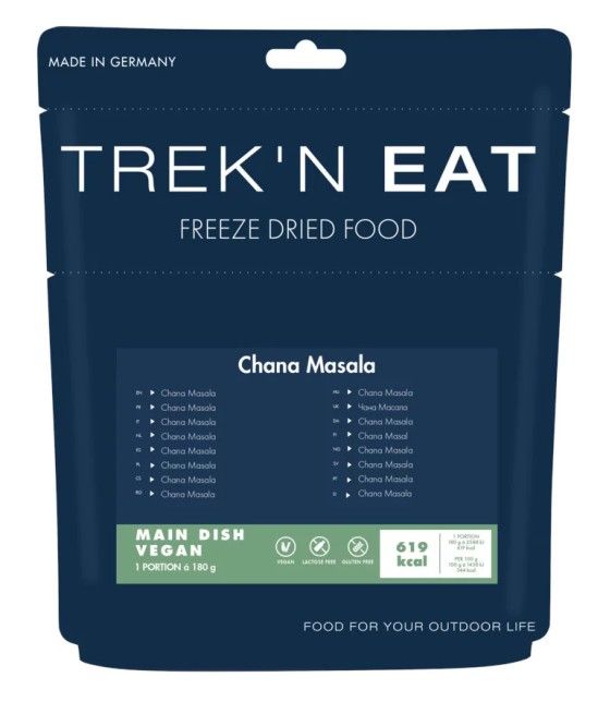 Trek’n Eat Chana Masala repas lyophilisé végétalien randonnée