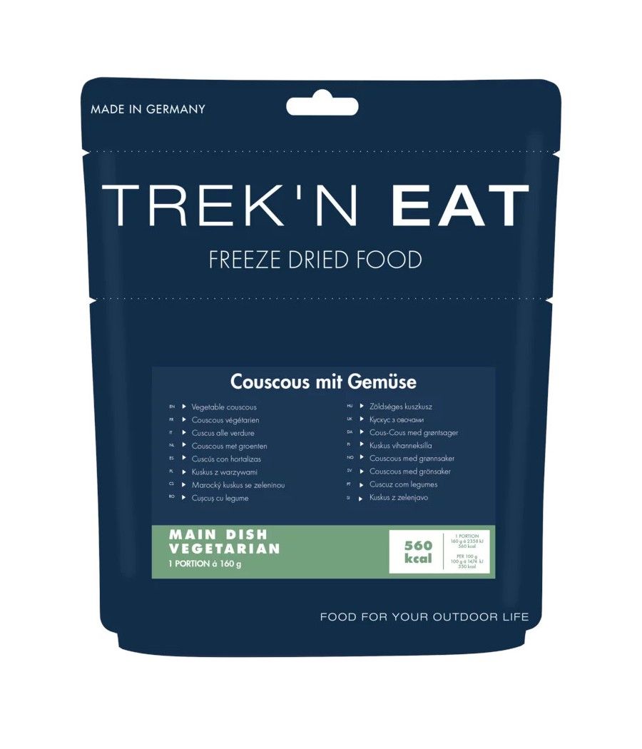 Trek’n Eat couscous végétarien repas lyophilisé randonnée