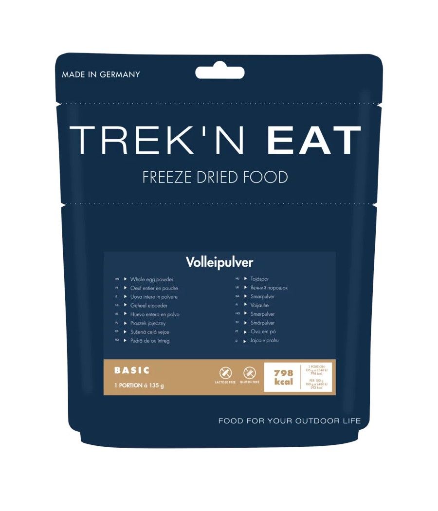Trek’n Eat œufs en poudre ration randonnée bivouac