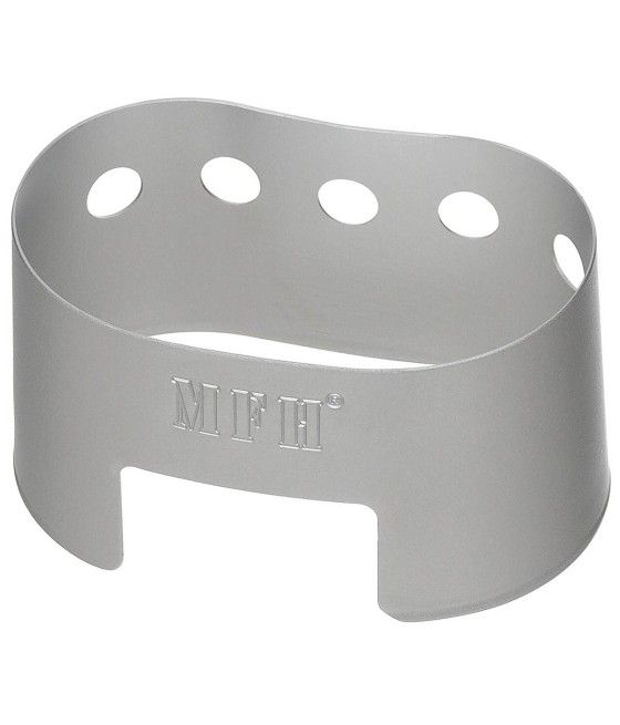 Support en aluminium pour quart de cantine US utilisé en camping ou bivouac