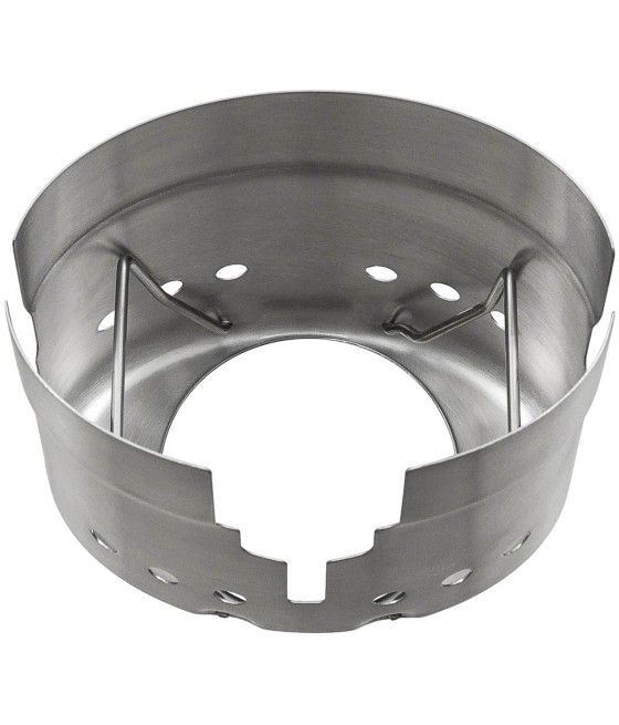 Pare-vent et support intégré de la gamelle M40 pour cuisson camping