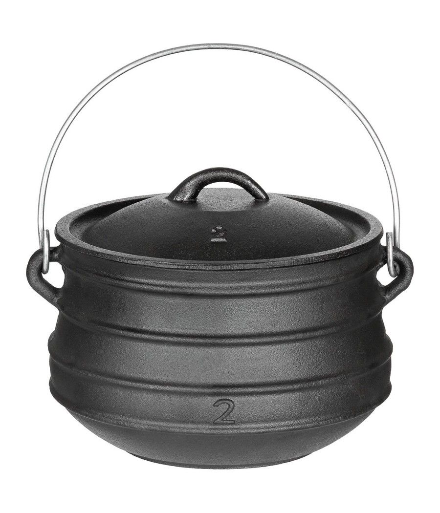 Marmite en fonte 5 litres pour cuisine au feu de camp