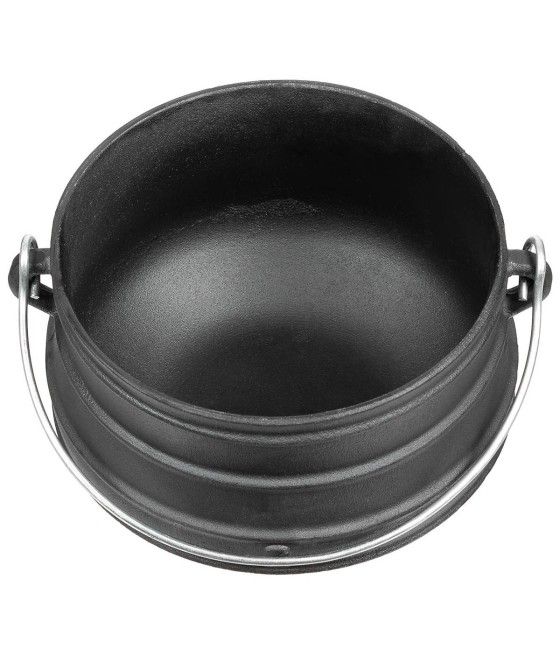 Marmite en fonte pour cuisson sur feu de camp ou trépied