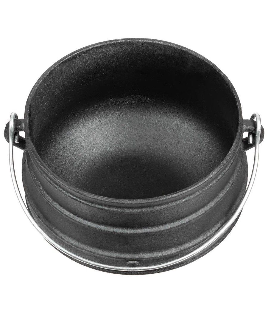 Marmite en fonte pour cuisson sur feu de camp ou trépied