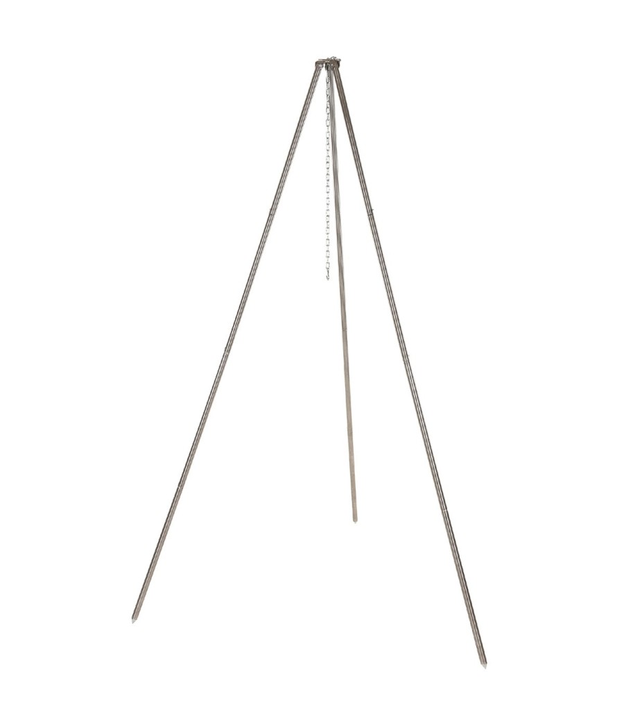 Trépied de cuisson pour feu de camp réglable jusqu’à 1,90 m