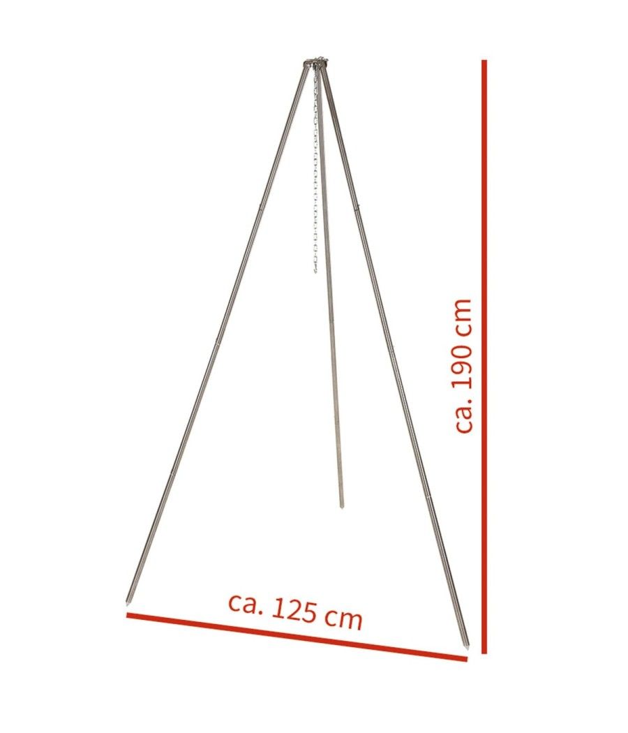 Trépied de cuisson bushcraft pour marmite ou Dutch Oven