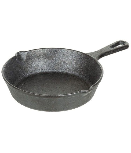 Poêle à frire en fonte 20 cm pour cuisine au feu de camp
