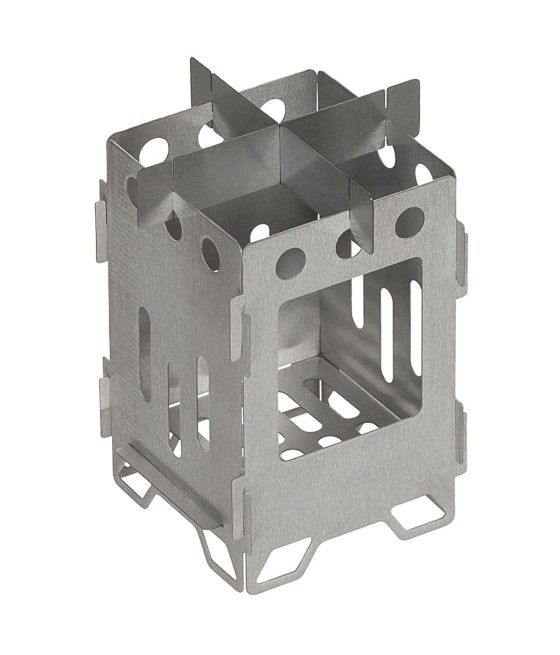 Petit réchaud à bois Hobo en acier inoxydable pour bivouac