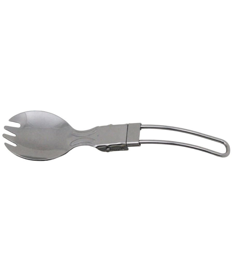 Spork inox pliable couvert camping randonnée bivouac