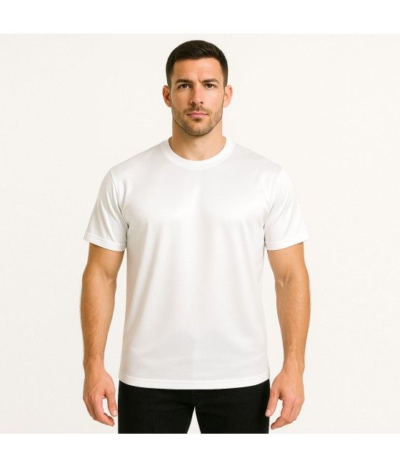 TEE SHIRT COOLDRY MESH BLANC
