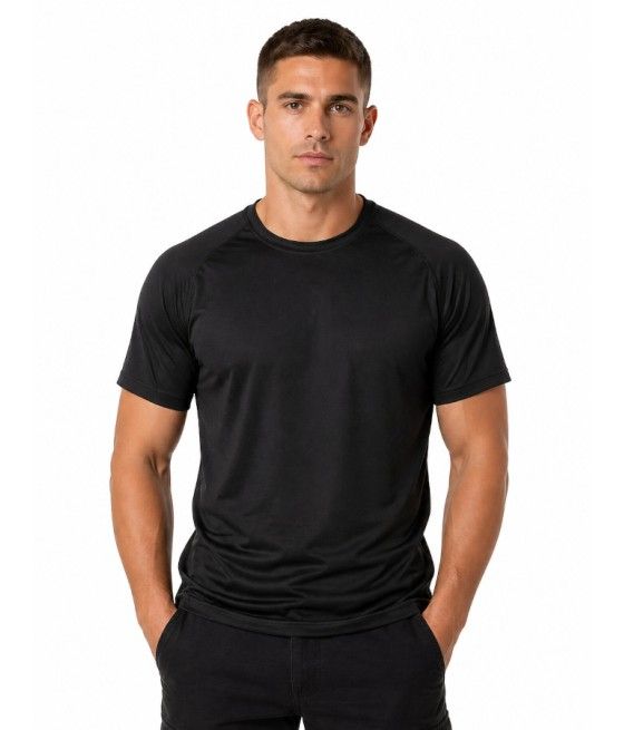 T-shirt EASY-CLIM ARES noir vue face