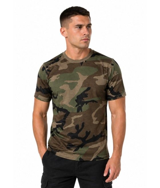 T-shirt Heavy Duty coton bio woodland vue face