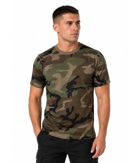 T-shirt Heavy Duty coton bio woodland vue face