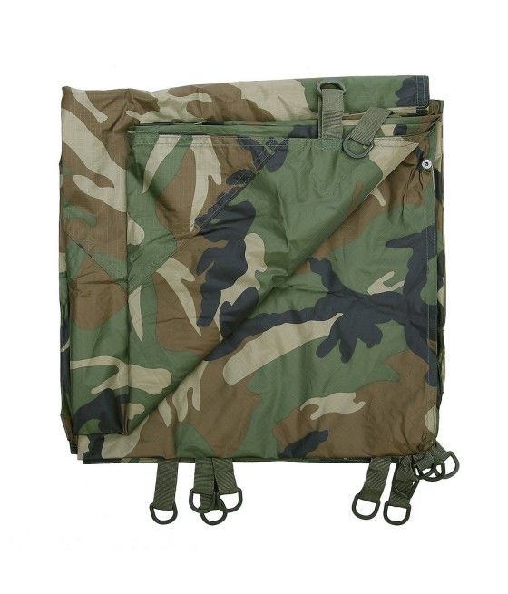 Bâche tactique avec système Molle de transport woodland