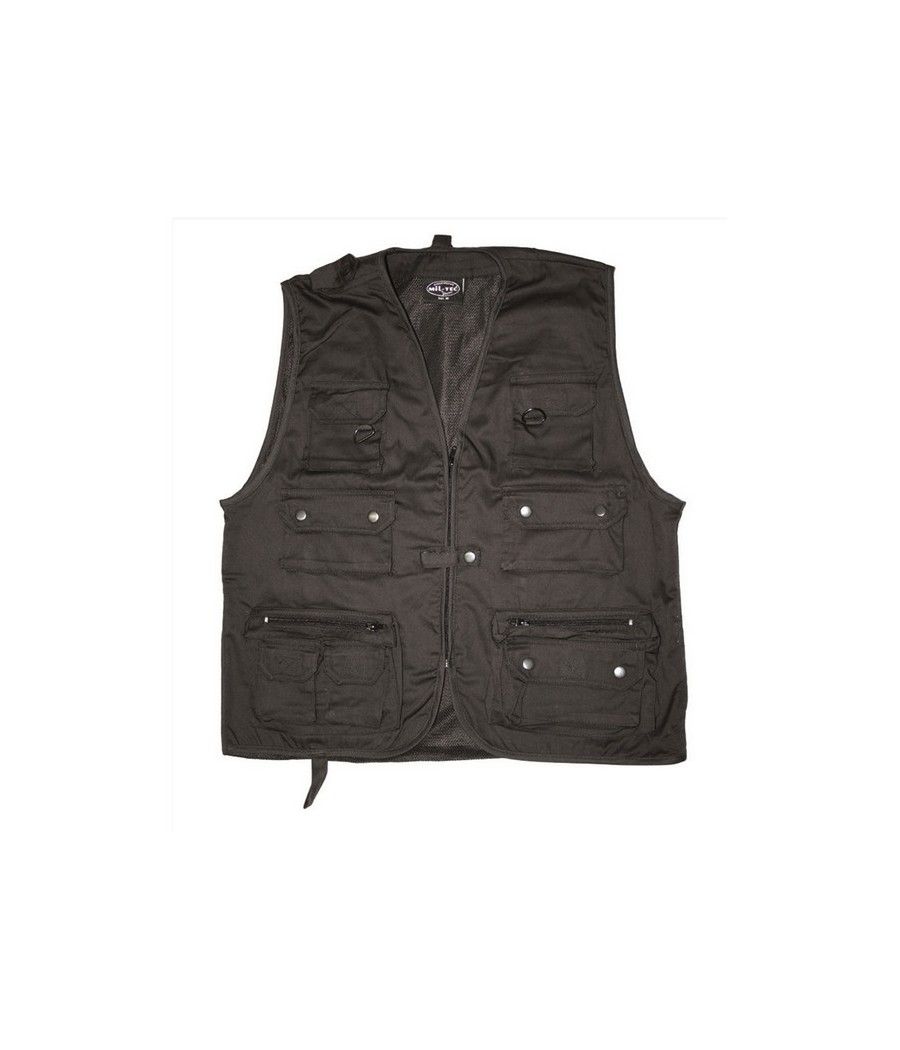 GILET MULTIPOCHES A FILET NOIR GILET MULTIPOCHES A FILET NOIR