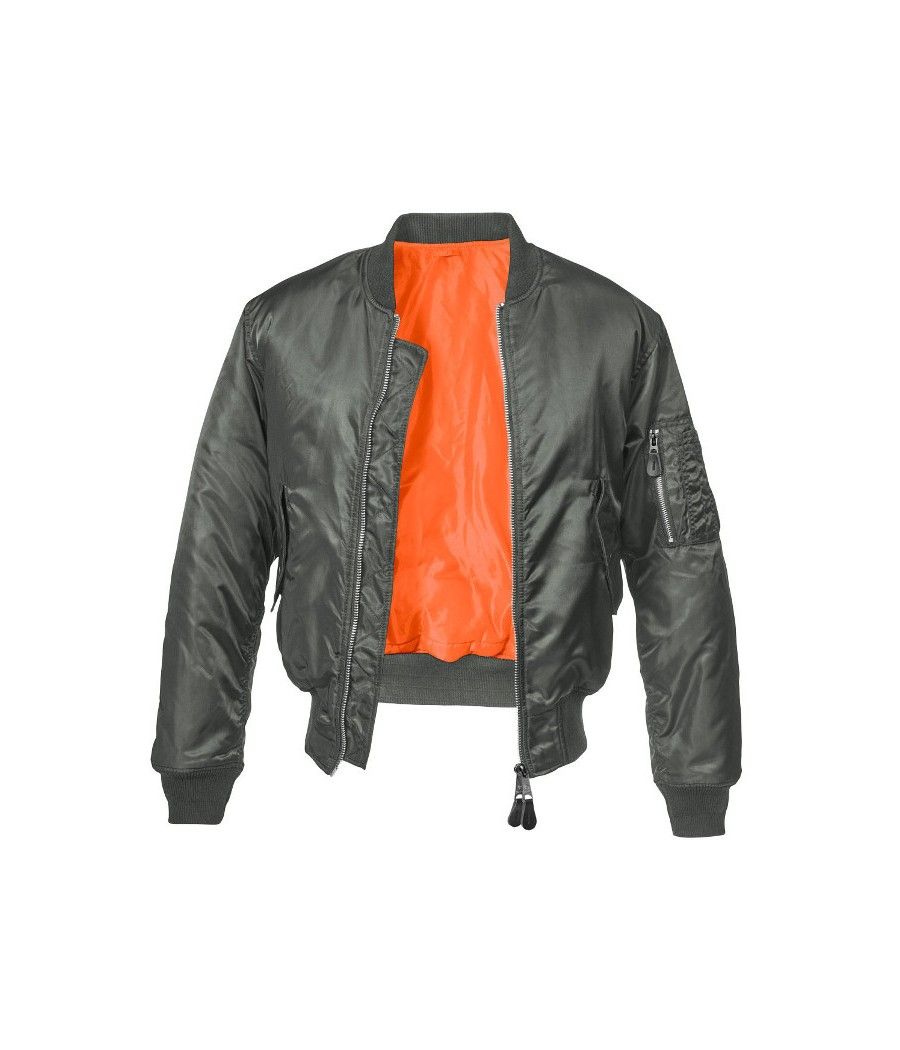 BLOUSON BOMBERS MA1 GRIS BRANDIT BLOUSON BOMBERS MA1 GRIS BRANDIT