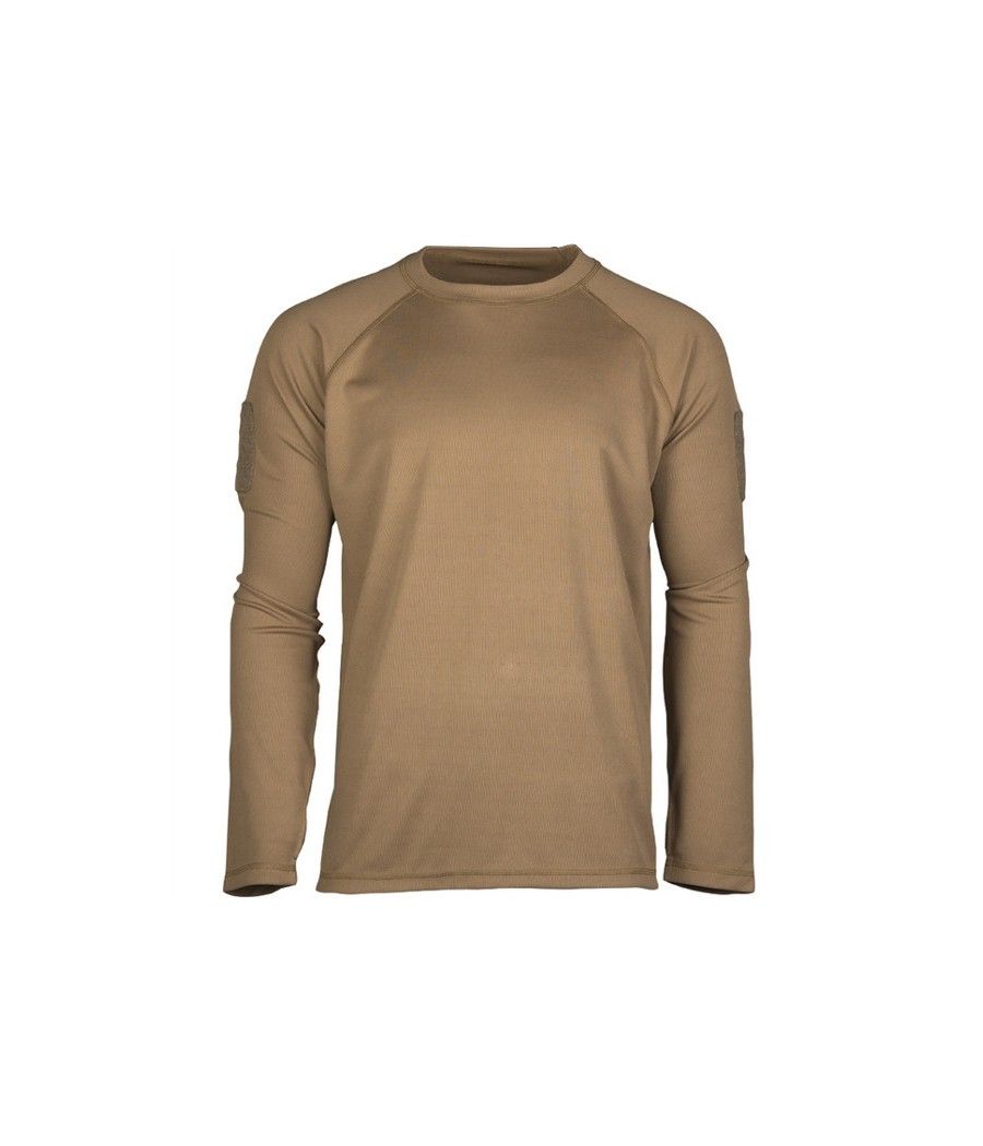 TEE SHIRT TACTIQUE MANCHES LONGUES QUICKDRY COYOTE
