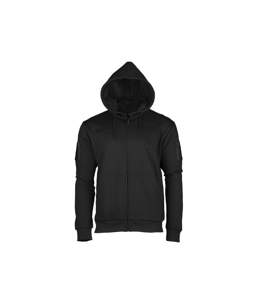 SWEAT SHIRT TACTIQUE A CAPUCHE NOIR SWEAT SHIRT TACTIQUE A CAPUCHE NOIR